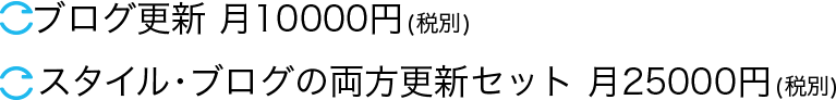 ブログ更新 / スタイル・ブログ更新